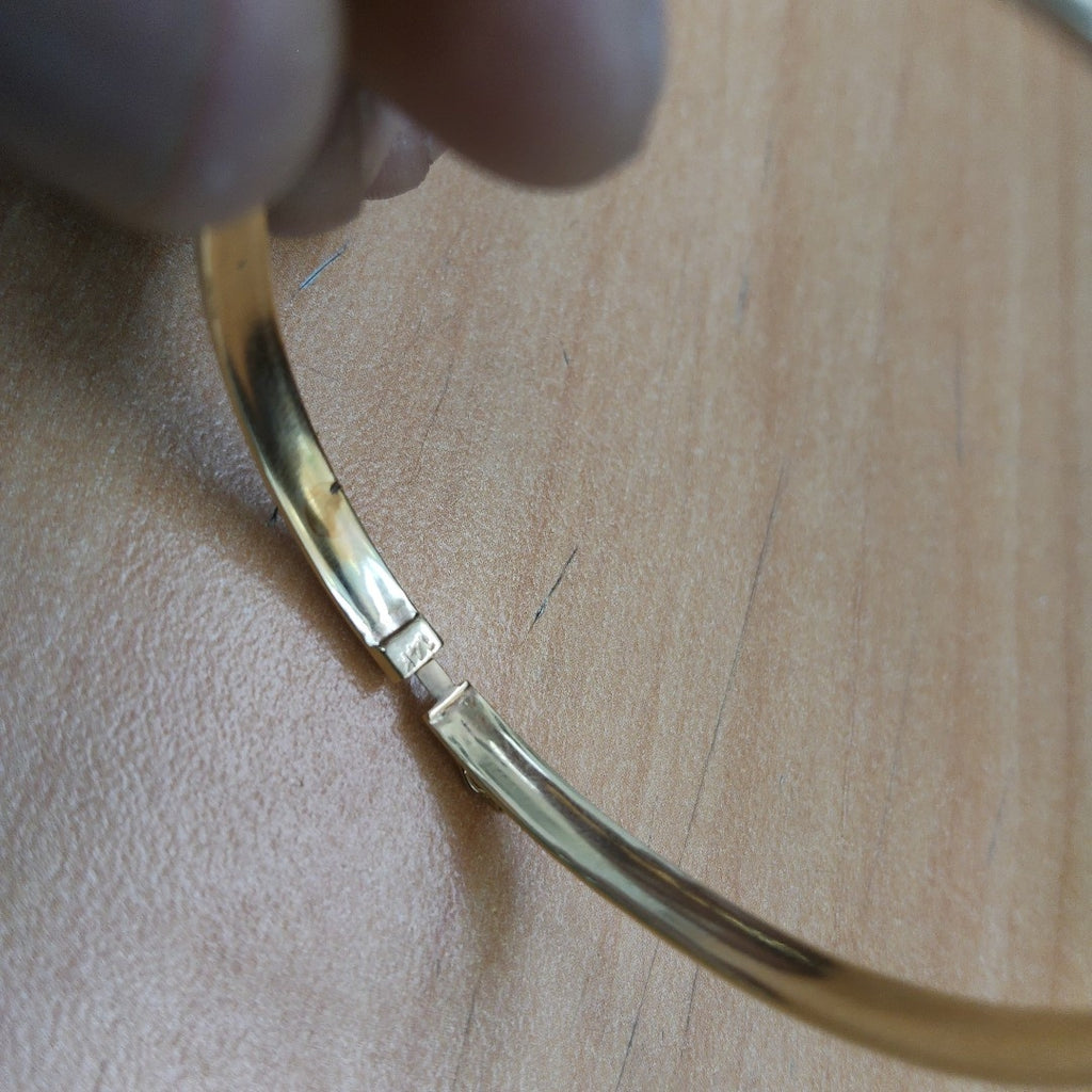 PULSERA RIGIDA ORO 14 K 7.7 GRMS (SEMINUEVO)