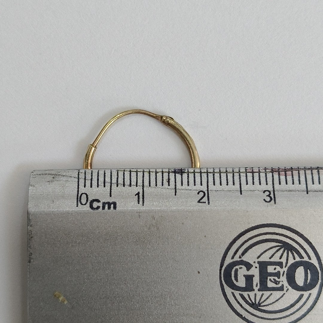 ARRACADAS PAR ORO 14 K 1 GRMS (SEMINUEVO)