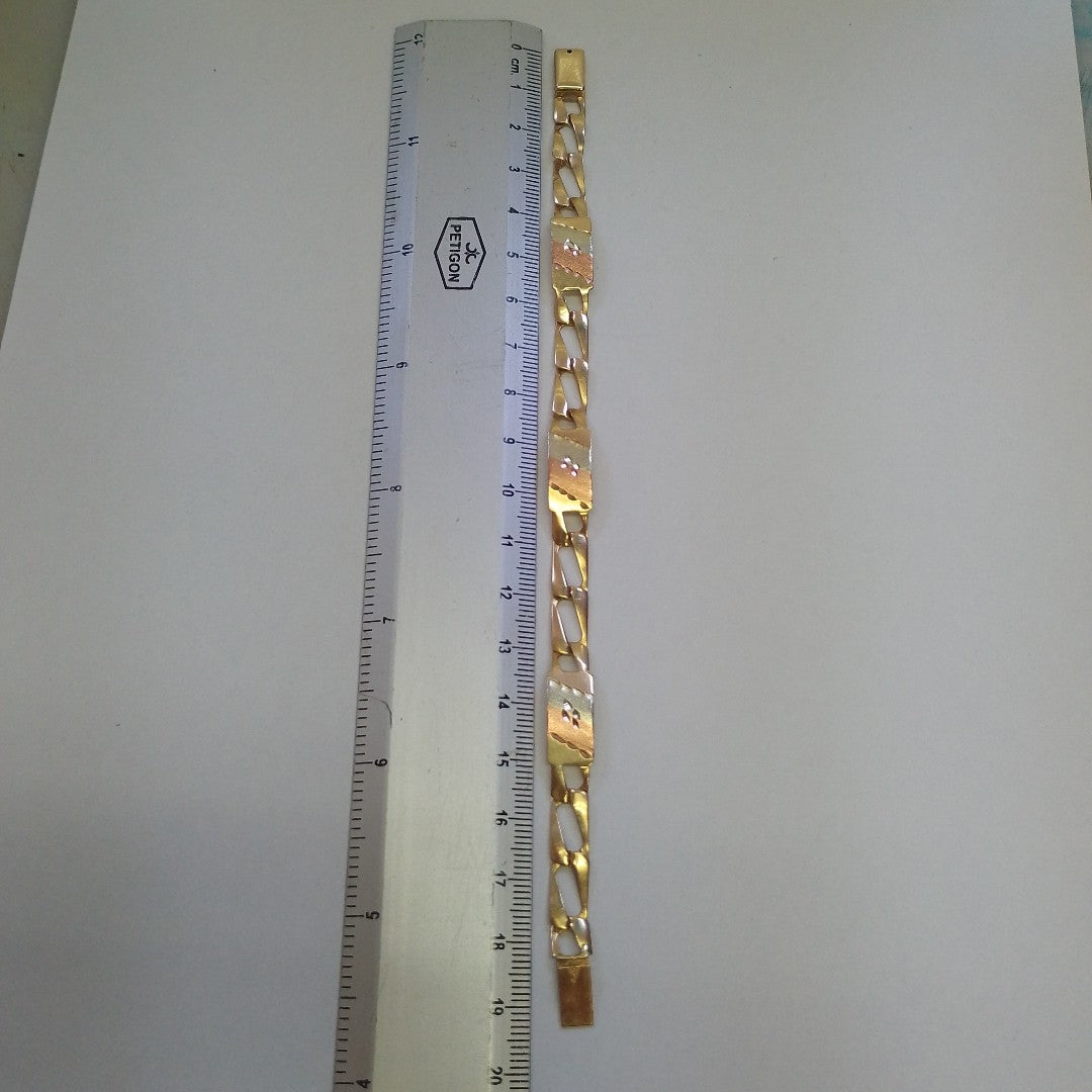 PULSERA ORO, RODIADO 10 K 7.6 GRMS (SEMINUEVO)