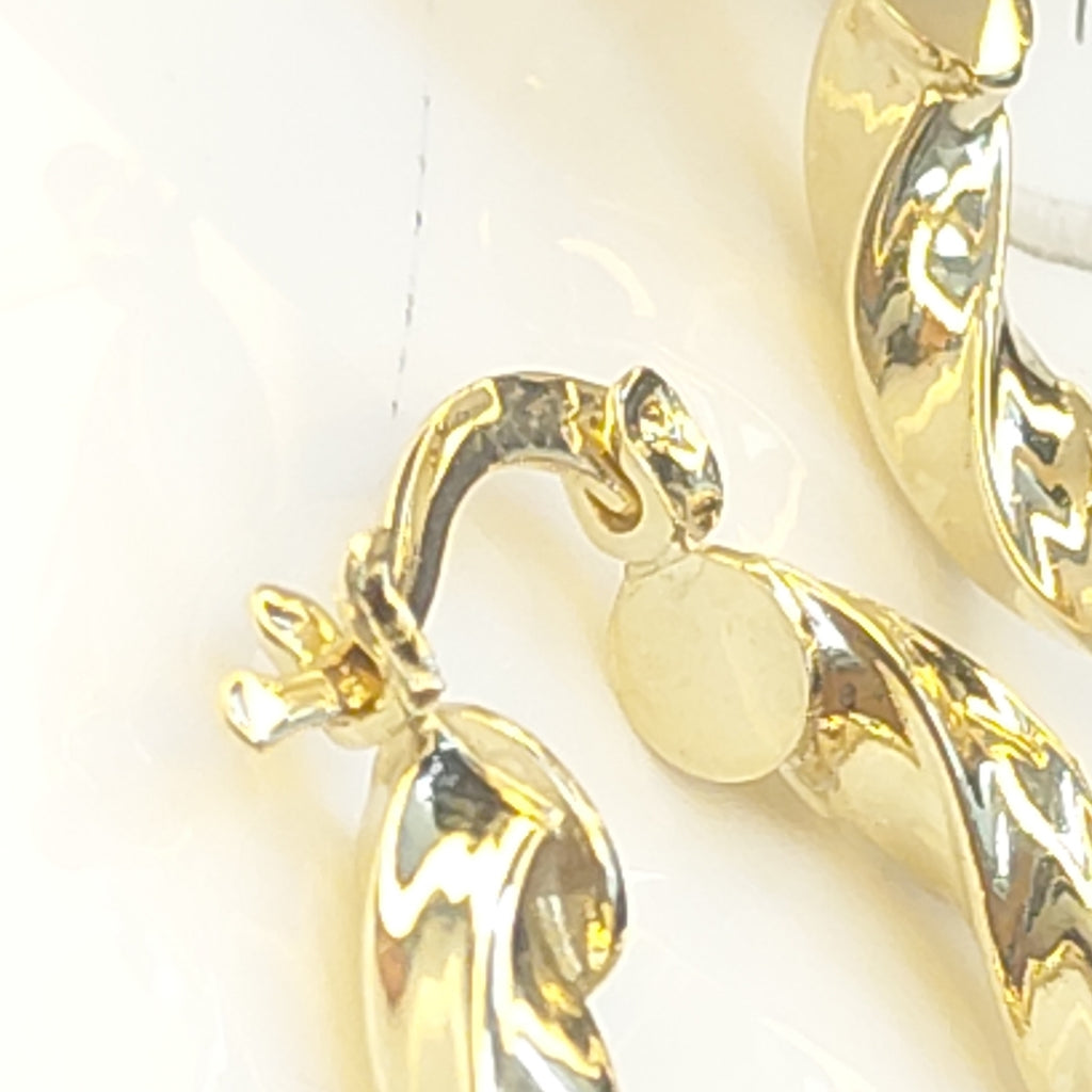 ARETES ARRACADA TORZAL 14K 2 GR (NUEVO)