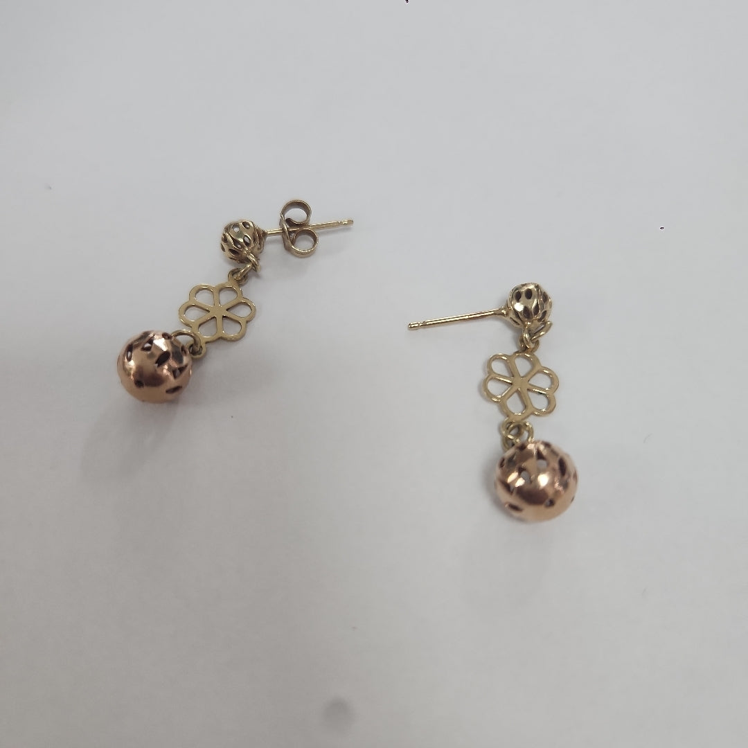 BROQUELES PAR ORO 14 K 2,00 GRMS (SEMINUEVO)