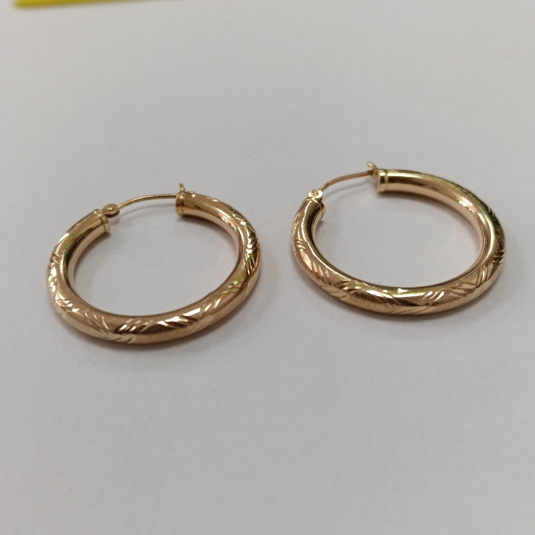 ARRACADAS PAR ORO 14 K 1.5 GRMS (SEMINUEVO)