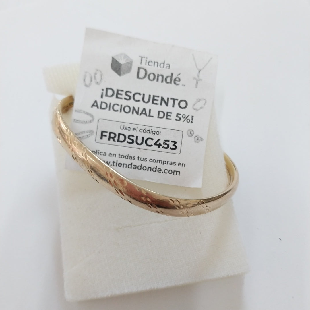 PULSERA RIGIDA ORO 14 K 9.3 GRMS (SEMINUEVO)