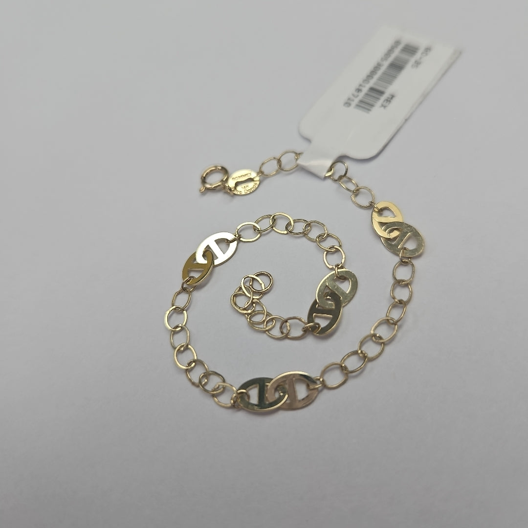 PULSERA ESPECIAL 14K 18 CM 1.6 GR (NUEVO)