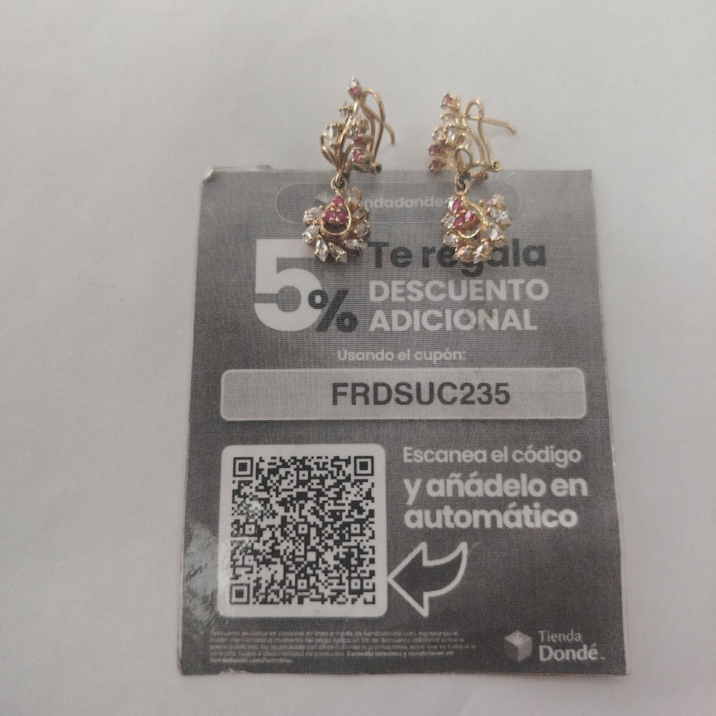 ARETES PAR ORO 10 K 6 GRMS (SEMINUEVO)
