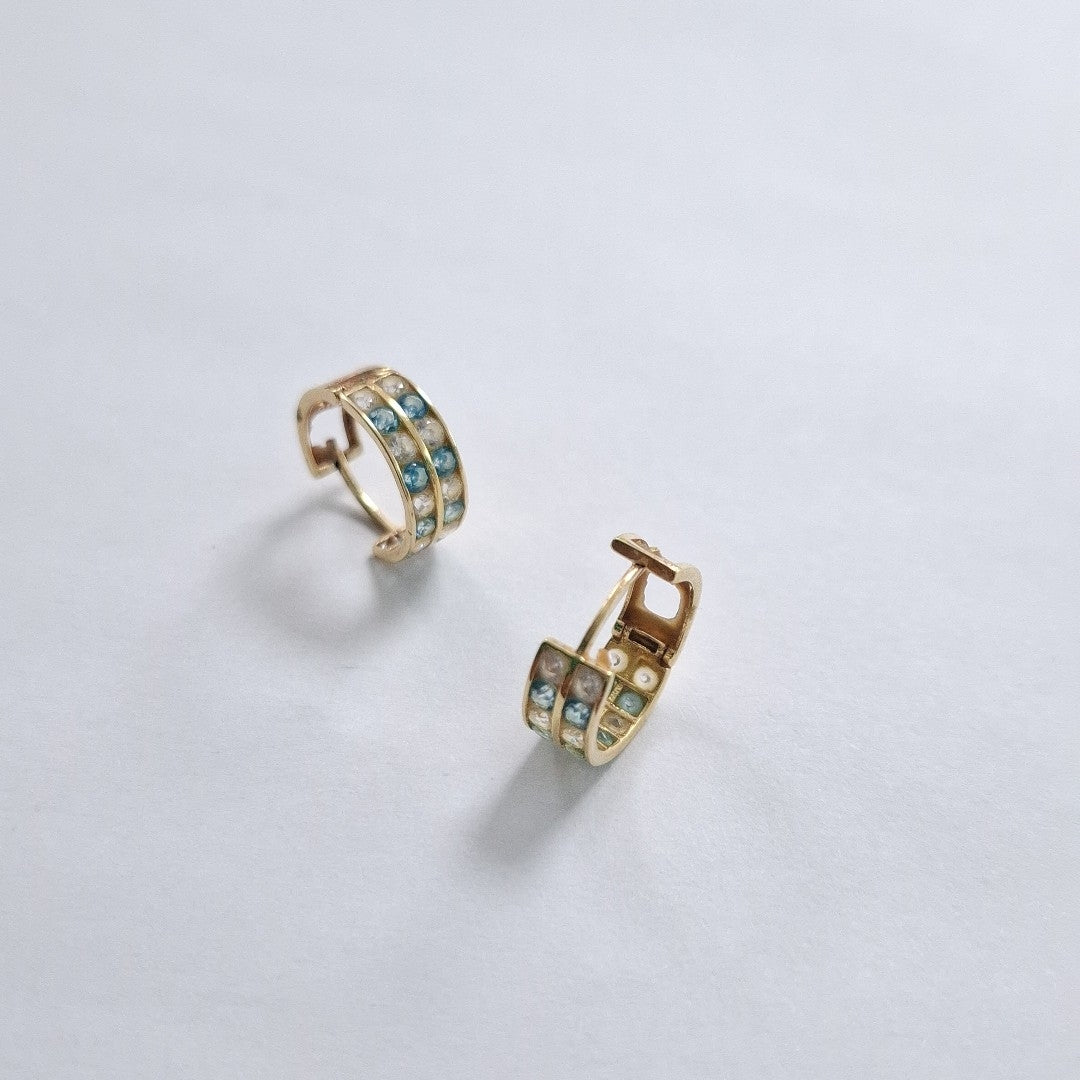 ARRACADAS PAR ORO 14 K 2.7 GRMS (SEMINUEVO)