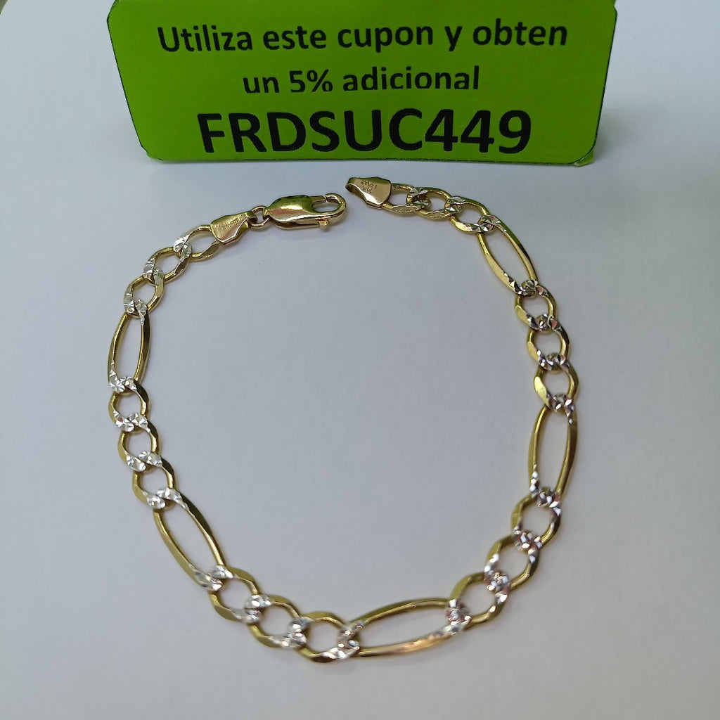 PULSERA ORO, RODIADO 14 K 8.8 GRMS (SEMINUEVO)