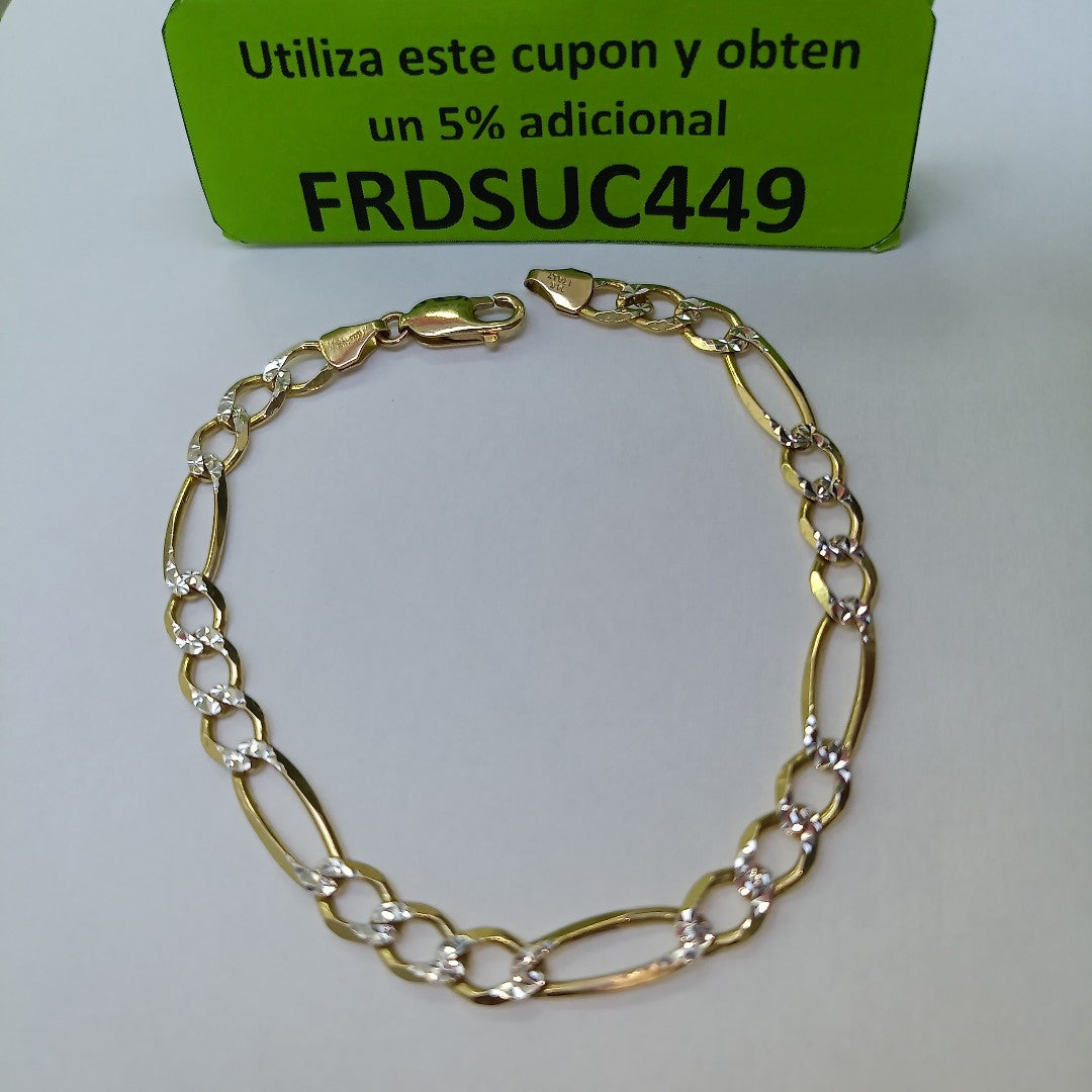 PULSERA ORO, RODIADO 14 K 8.8 GRMS (SEMINUEVO)