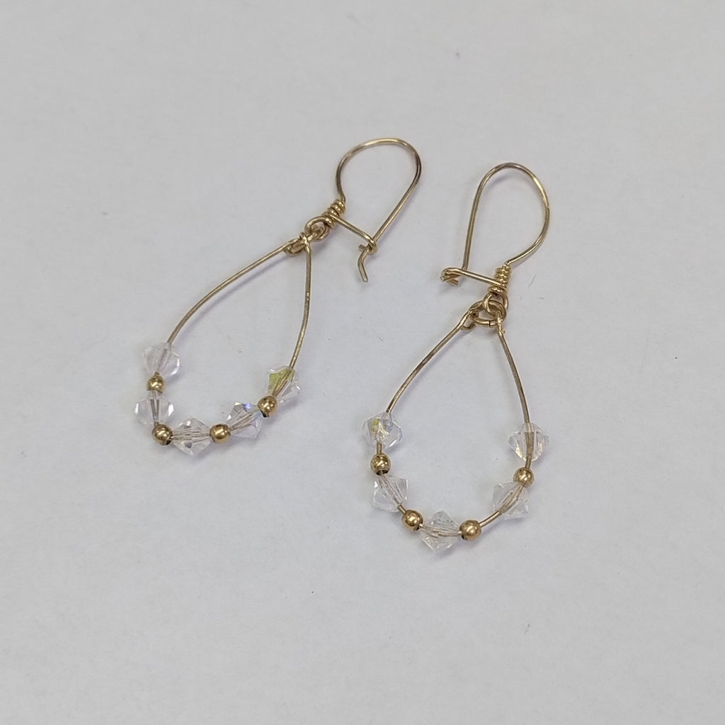 ARETES PAR ORO 14 K 1.9 GRMS (SEMINUEVO)