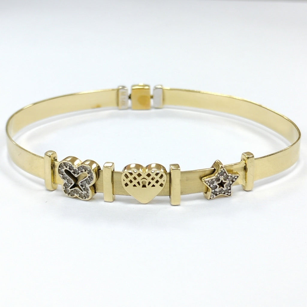 PULSERA RIGIDA ORO 14 K 11 GRMS (SEMINUEVO)
