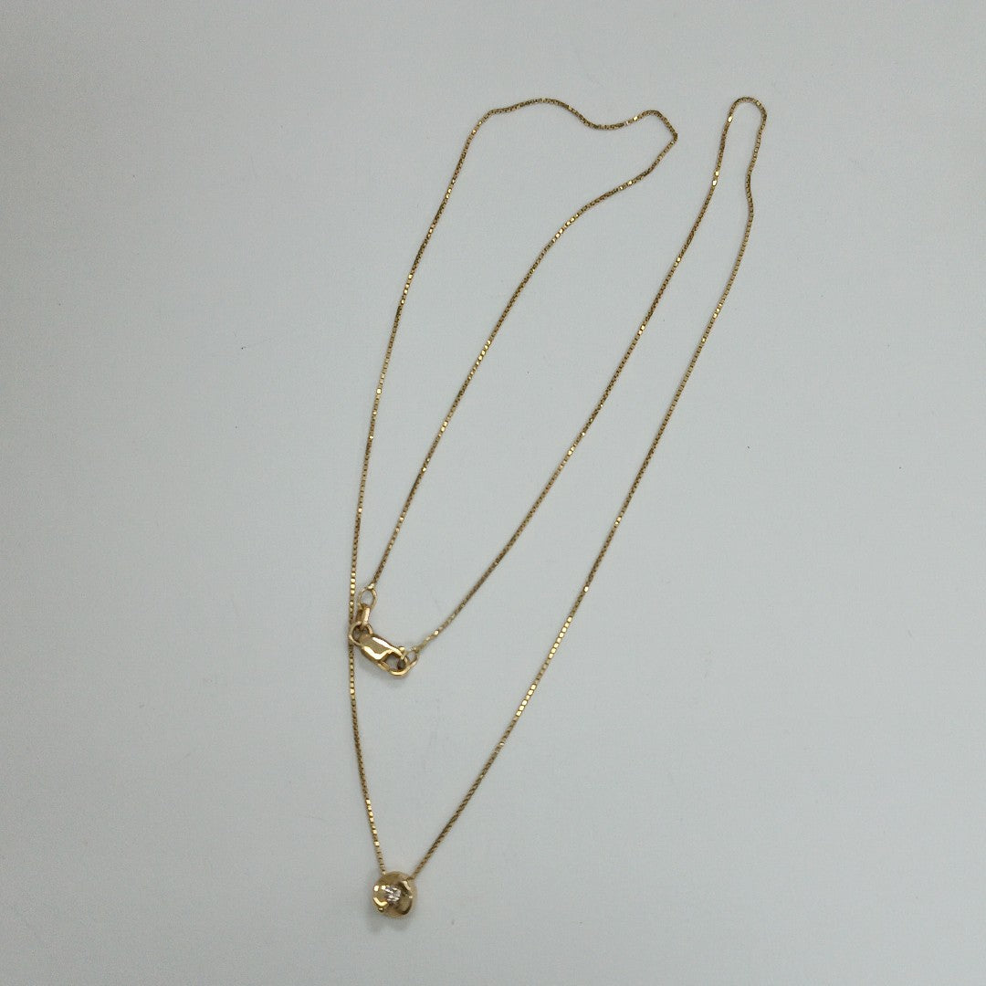 CADENA, DIJE ORO 14 K 2.2 GRMS (SEMINUEVO)