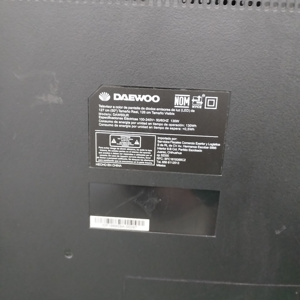 PANTALLA DAEWOO DAW50UR (2024) 50" LED 4K (SEMINUEVO)