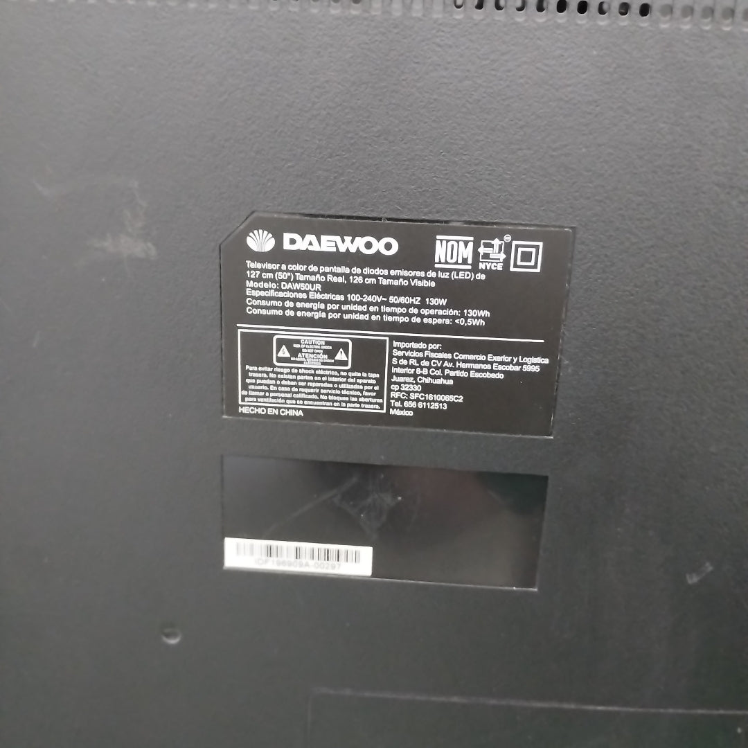PANTALLA DAEWOO DAW50UR (2024) 50" LED 4K (SEMINUEVO)