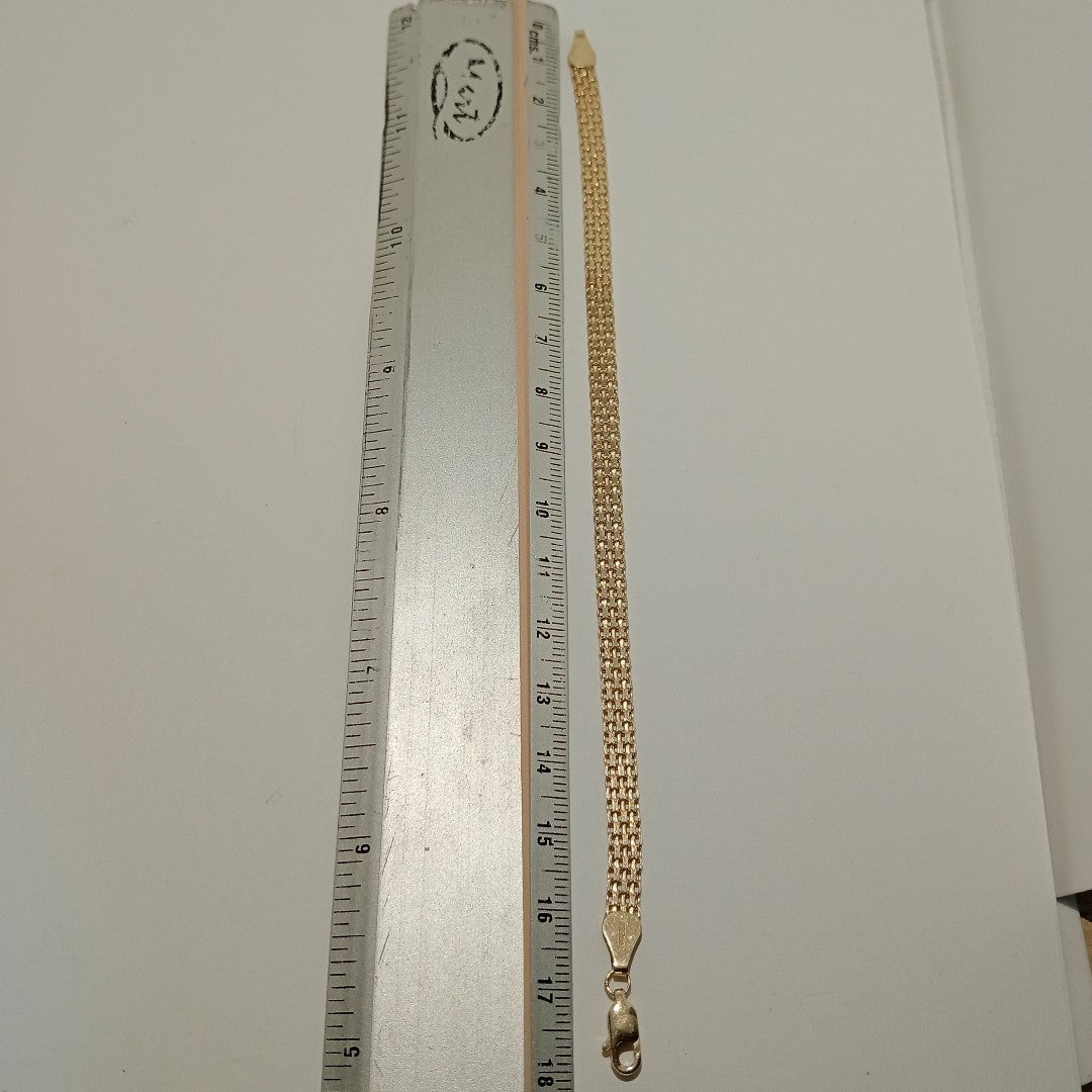 PULSERA ESPECIAL 14K 18 CM 4.7 GR (NUEVO)