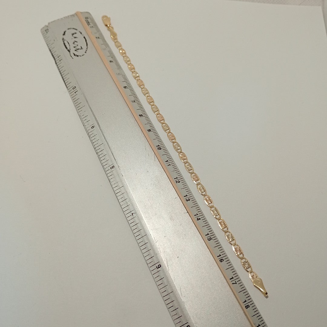 PULSERA GUCHI 14K 18 CM 3 GR (NUEVO)