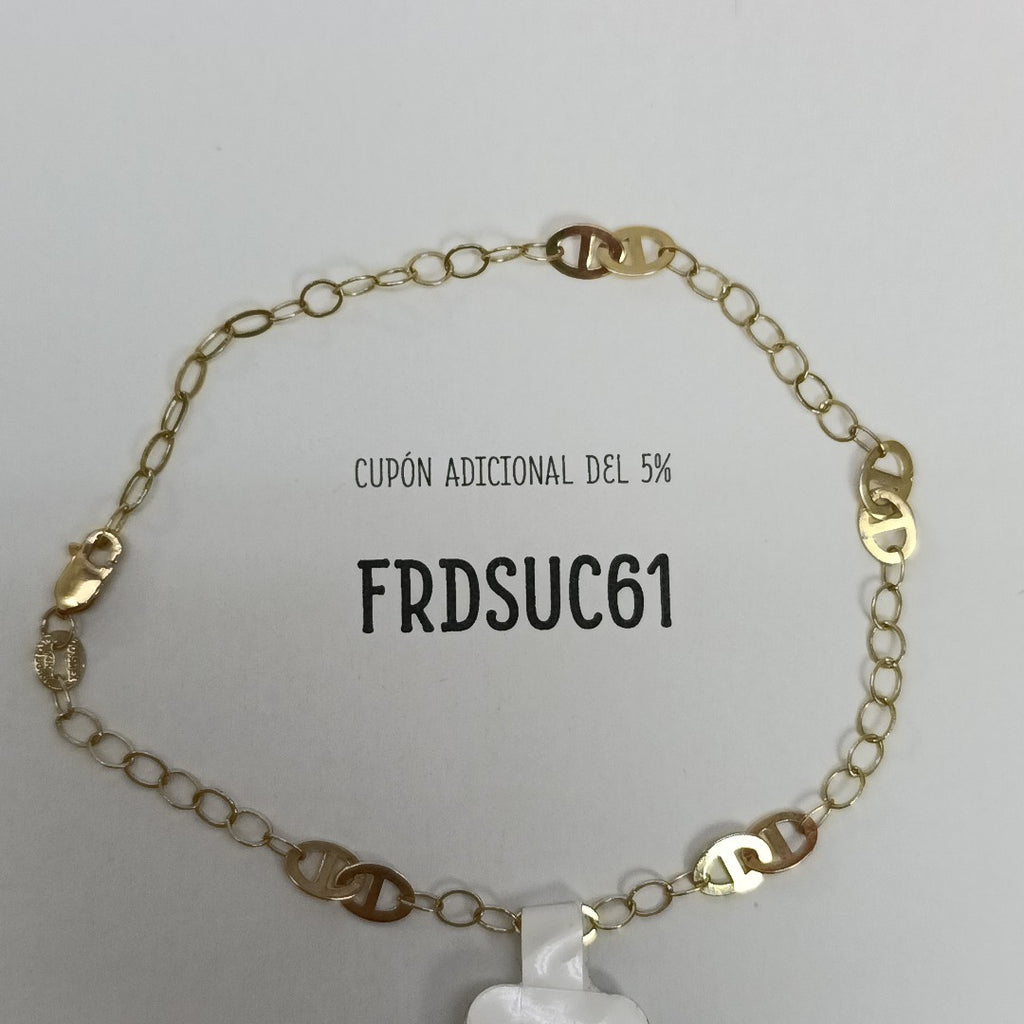PULSERA ESPECIAL 14K 21 CM 1.9 GR (NUEVO)