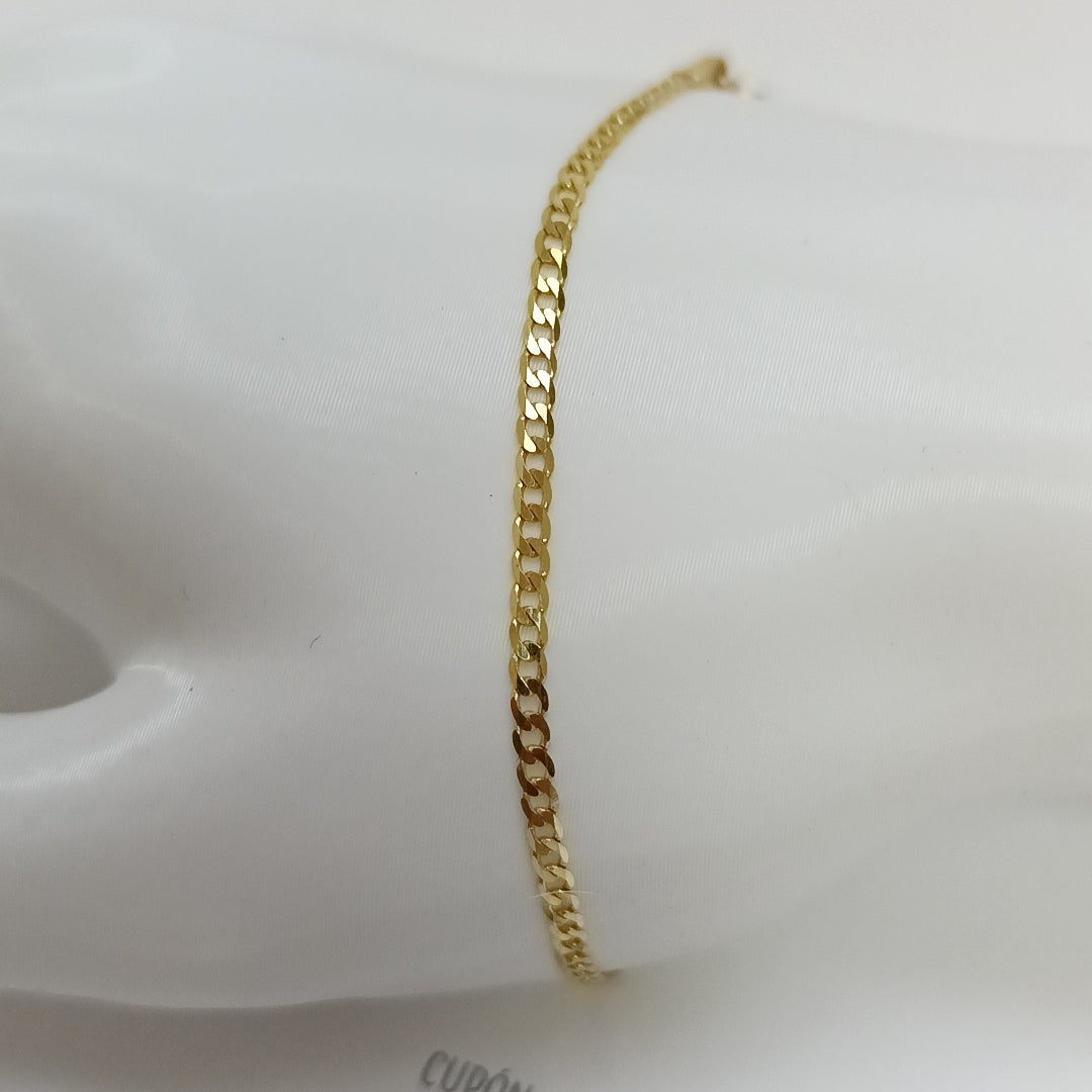 PULSERAS DAMA BARBADA AMARILLA ORO 14K 1.1 (NUEVO)