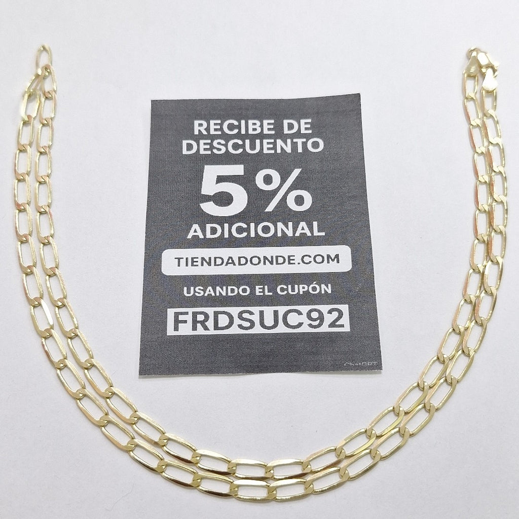 CADENA ESLABON 14K 60 CM 11.8 GR (NUEVO)
