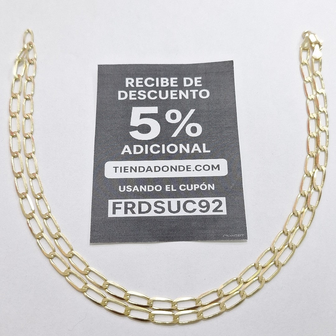 CADENA ESLABON 14K 60 CM 11.8 GR (NUEVO)