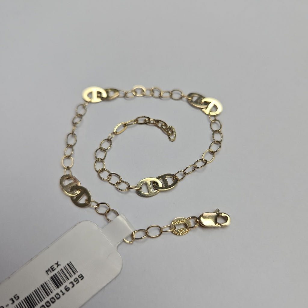 PULSERA ESPECIAL 14K 21 CM 1.8 GR (NUEVO)
