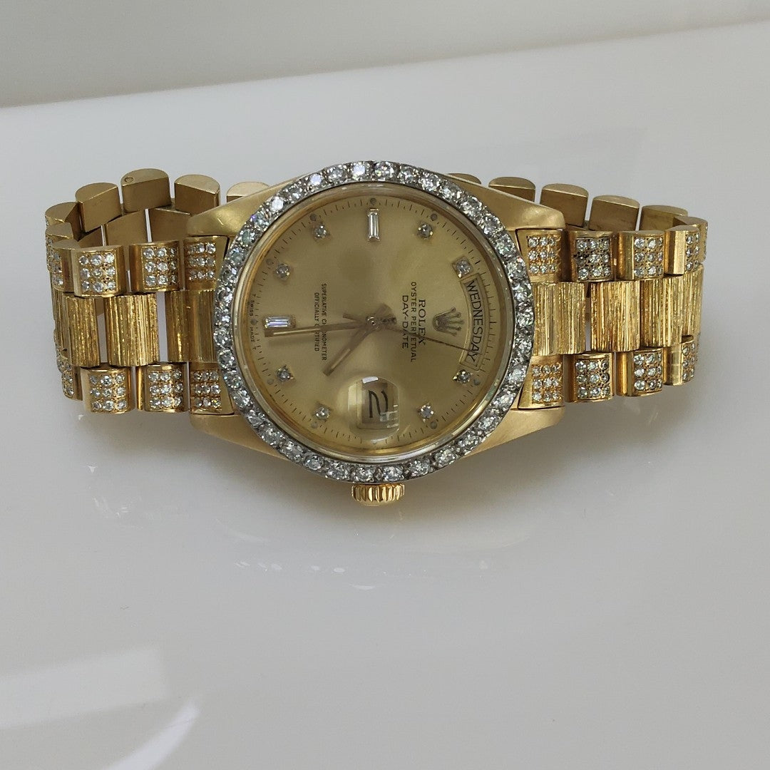 RELOJ CAJA Y PULSO ORO ORO 18 K 133.4 GRMS (SEMINUEVO)