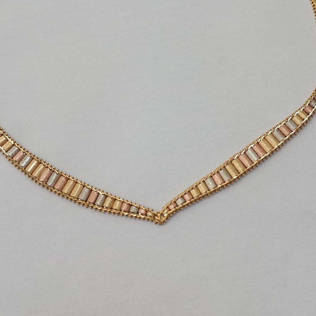 GARGANTILLA ORO COMBINADO 14 K 19,40 GRMS (SEMINUEVO)