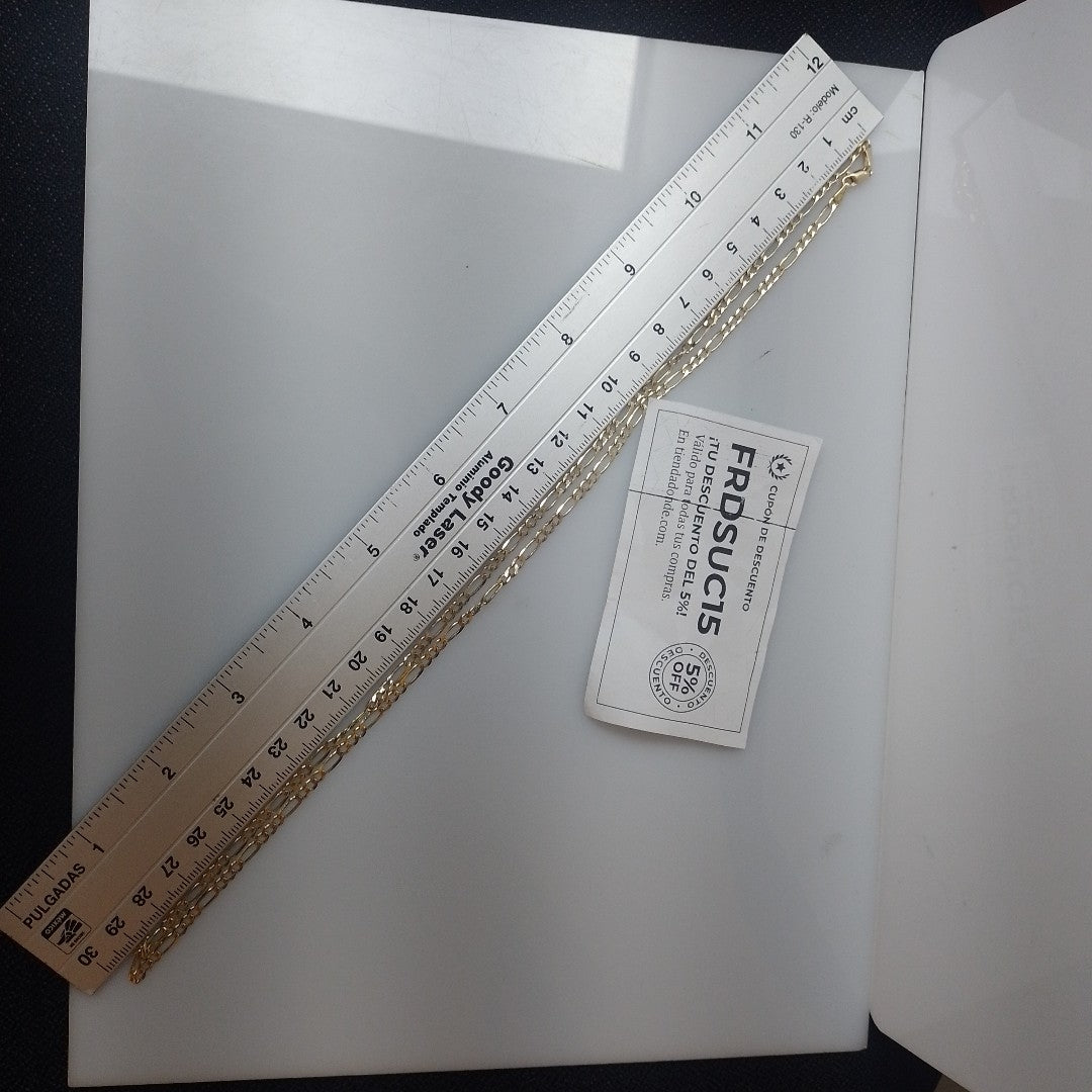 CADENAS 3X1 ORO 14K 60 CM 8.8 GR (NUEVO)