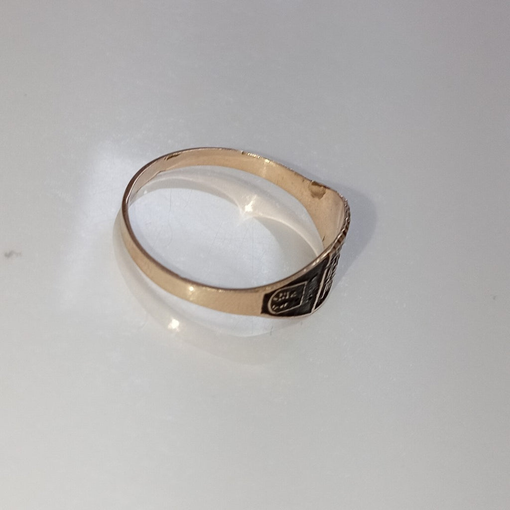 ANILLO DE GRADUACIÓN ORO 8 K 1 GRMS (SEMINUEVO)