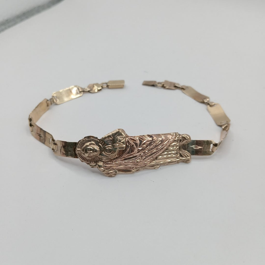 PULSERA ORO COMBINADO 10 K 8.3 GRMS (SEMINUEVO)