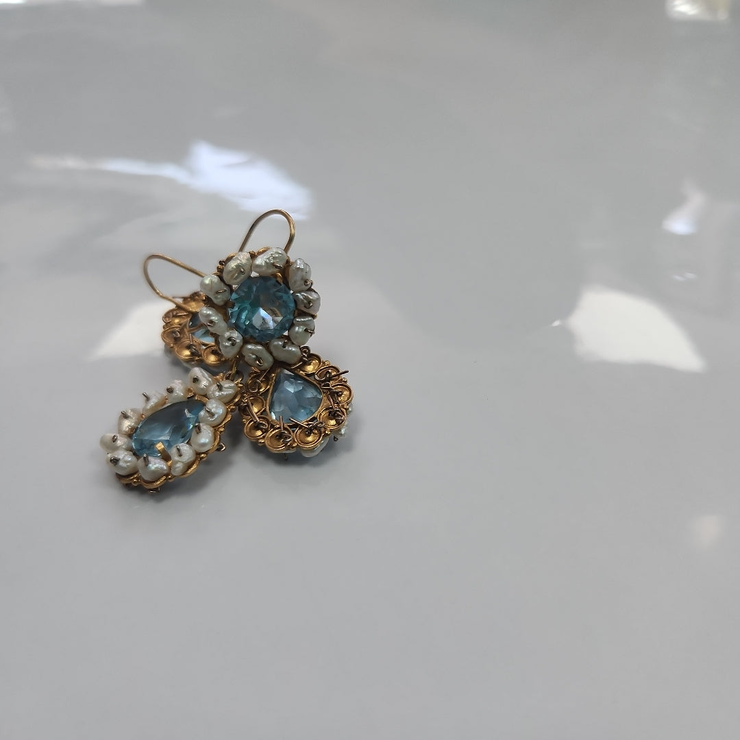 ARETES PAR ORO 8 K 16.2 GRMS (SEMINUEVO)