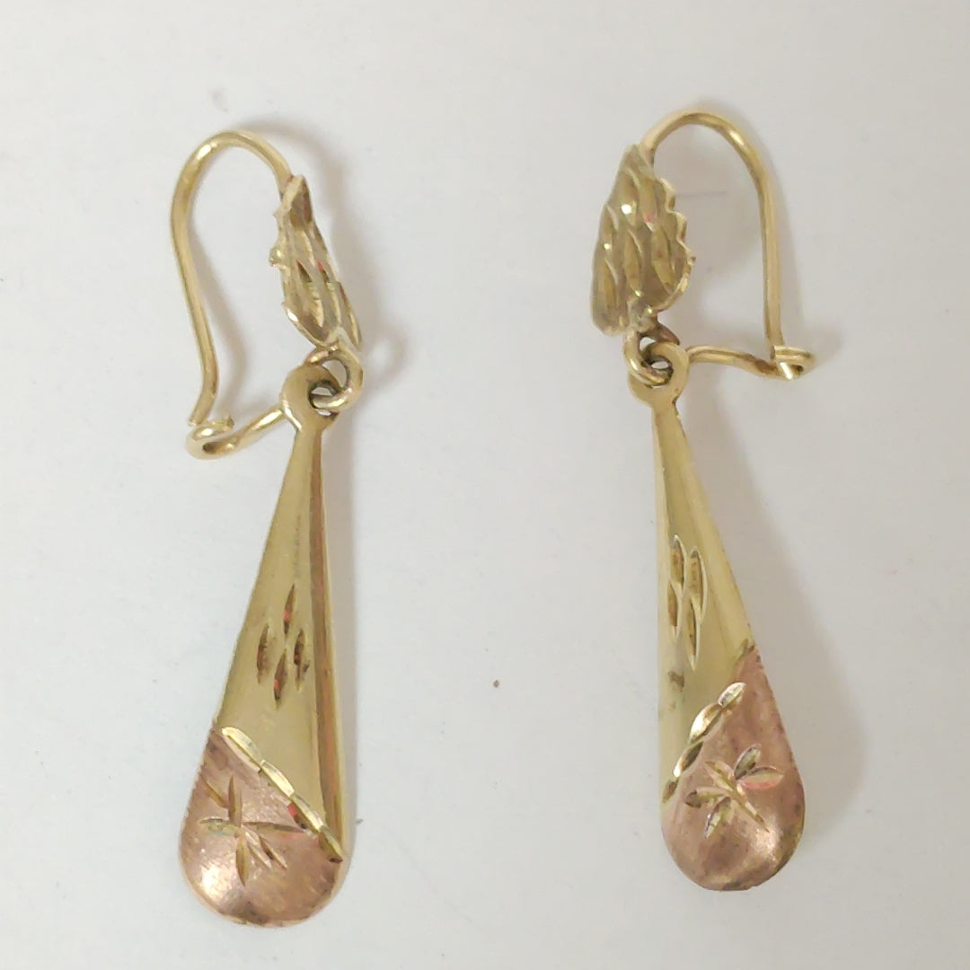 ARETES PAR ORO 8 K 1,30 GRMS (SEMINUEVO)