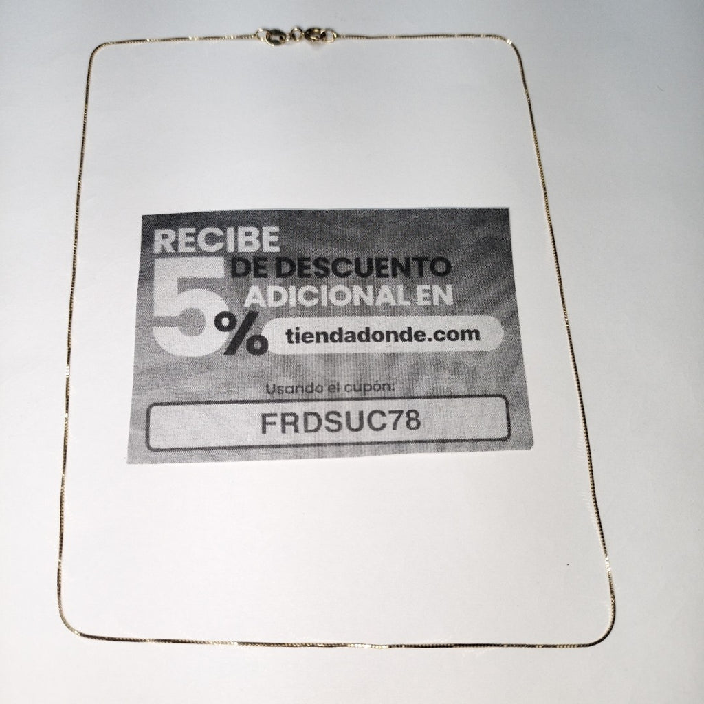 CADENA ORO 14 K 0.9 GRMS (SEMINUEVO)