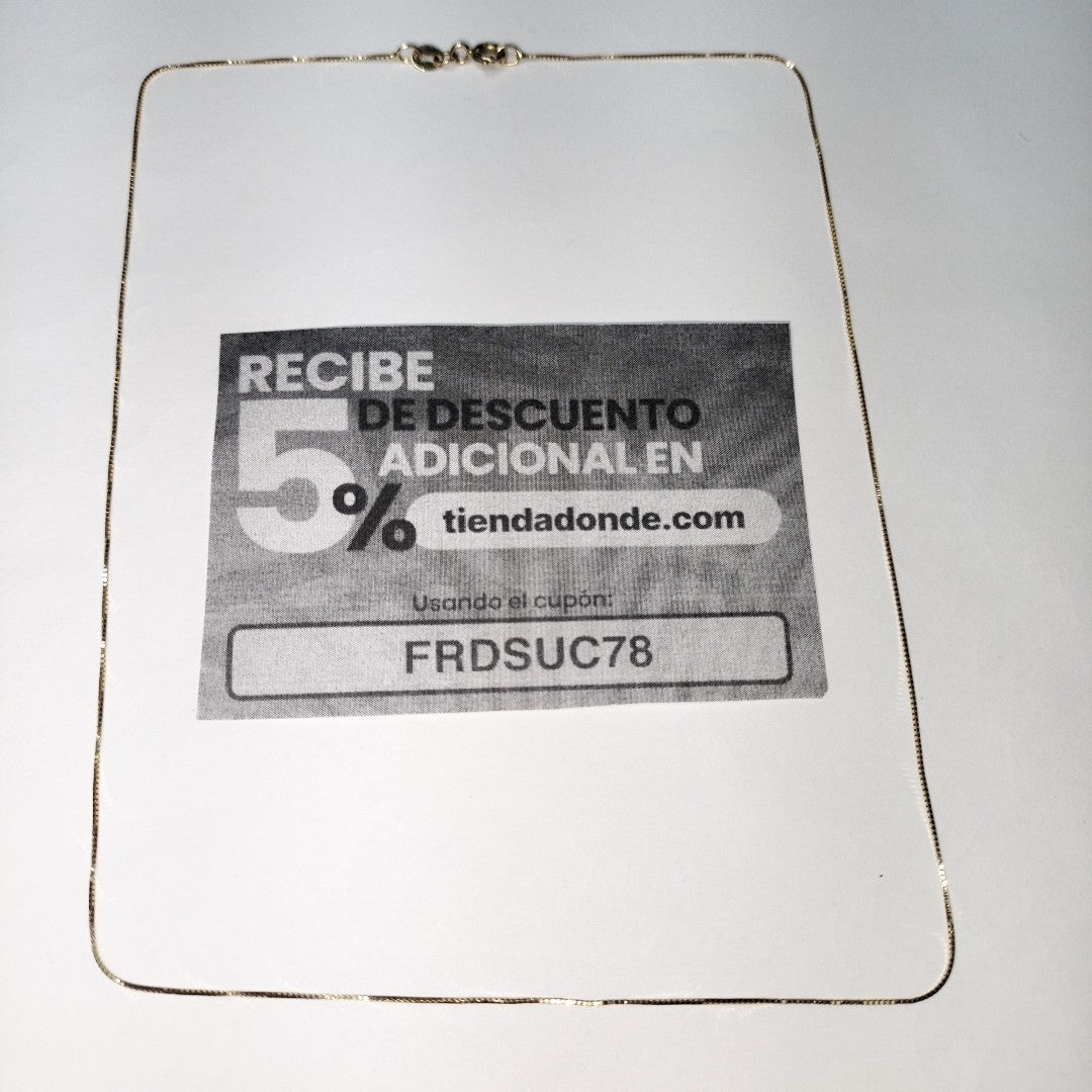 CADENA ORO 14 K 0.9 GRMS (SEMINUEVO)