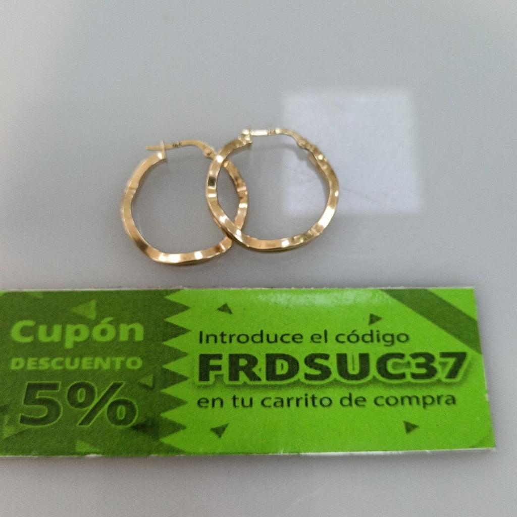 ARRACADAS PAR ORO 14 K 2,00 GRMS (SEMINUEVO)