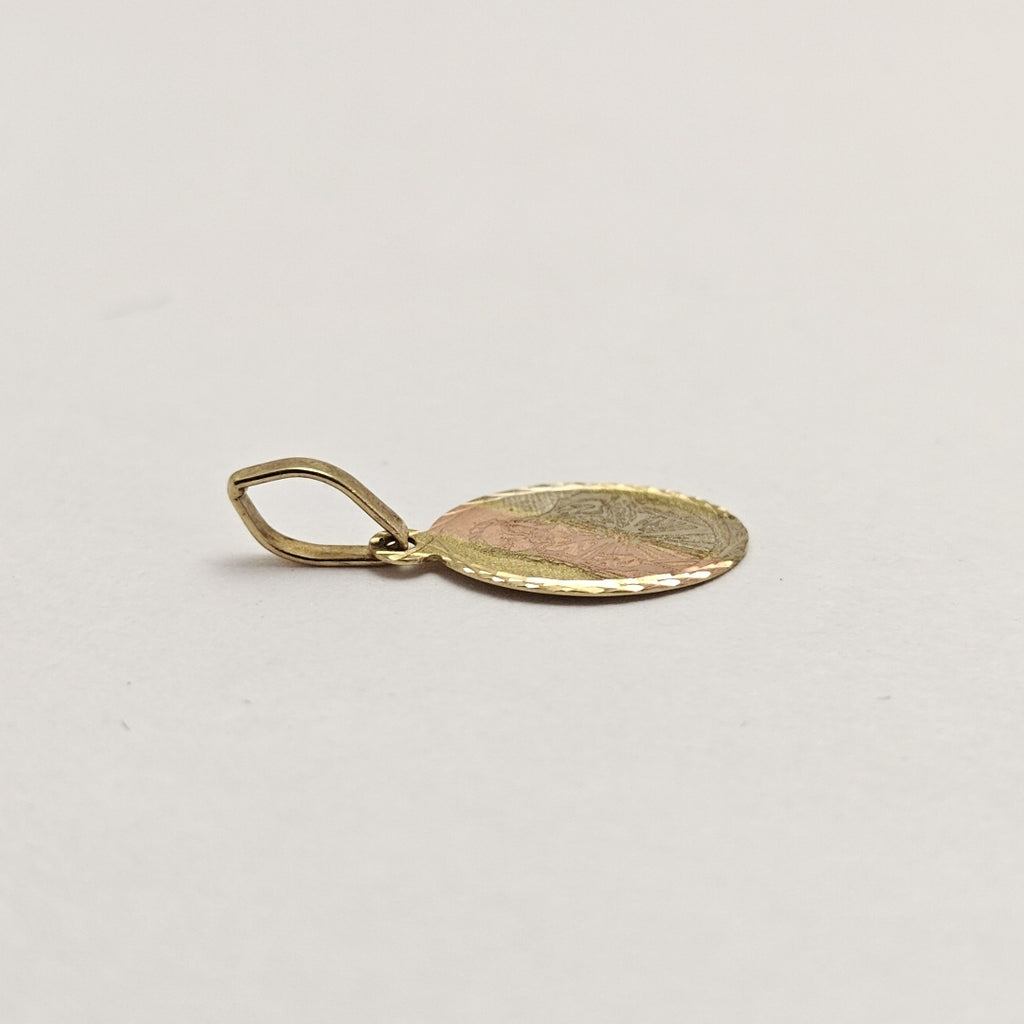 MEDALLA RELIGIOSA ORO COMBINADO 10 K 0.3 GRMS (SEMINUEVO)