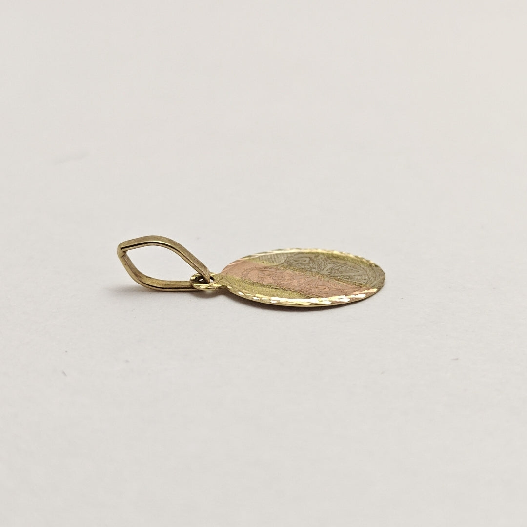 MEDALLA RELIGIOSA ORO COMBINADO 10 K 0.3 GRMS (SEMINUEVO)