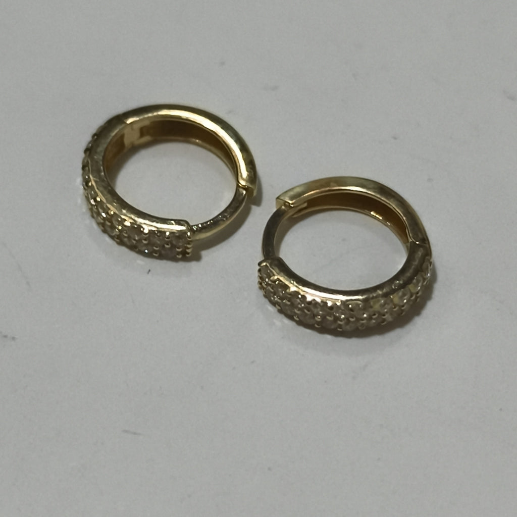 ARRACADAS PAR ORO 14 K 1.5 GRMS (SEMINUEVO)