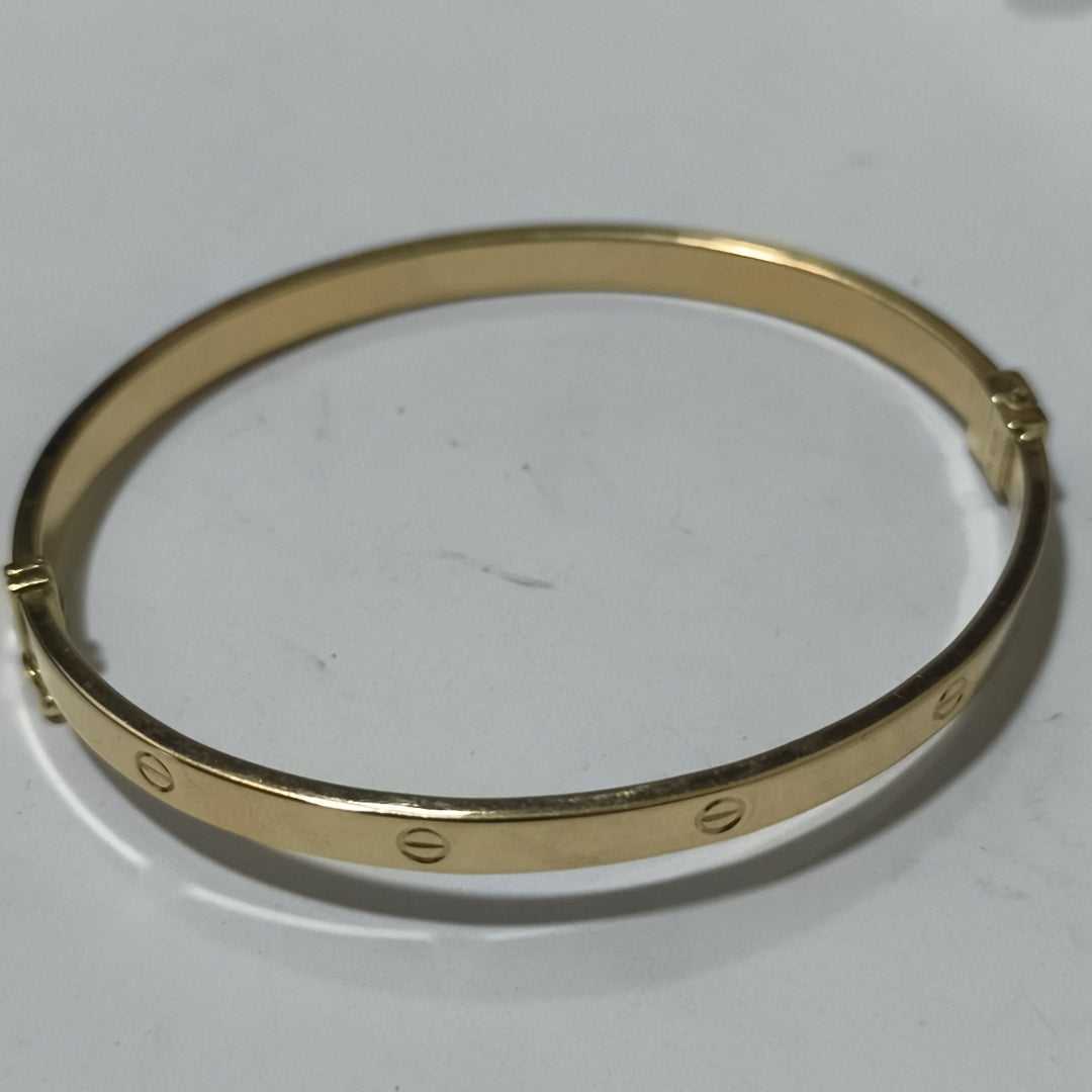 PULSERA RIGIDA ORO 14 K 5.8 GRMS (SEMINUEVO)