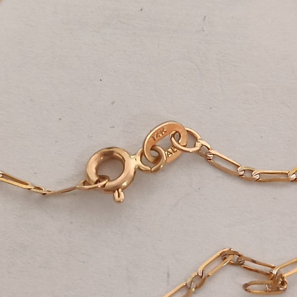 CADENA ORO,RODIADO 14 K 1,60 GRMS (SEMINUEVO)