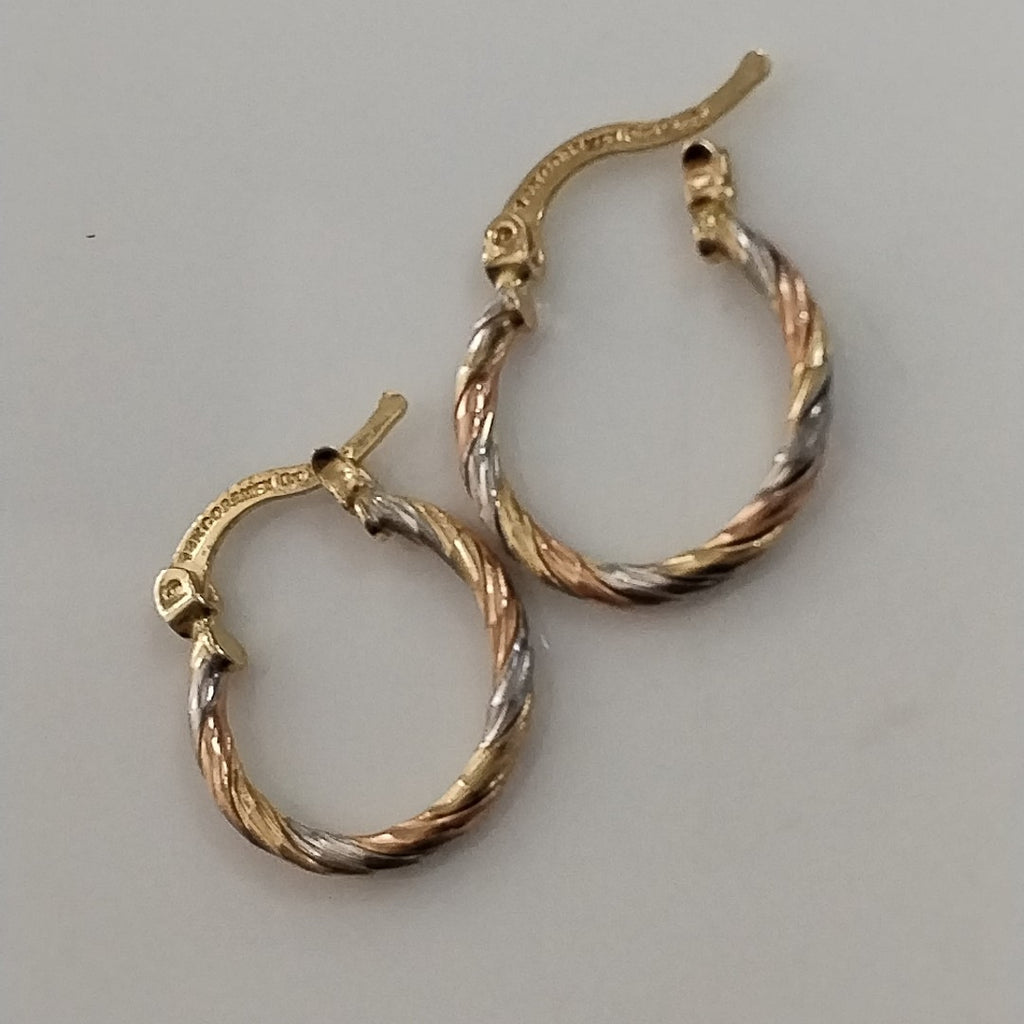 ARETES ARRACADAS COMBINADAS 14K 2.1 GR (NUEVO)