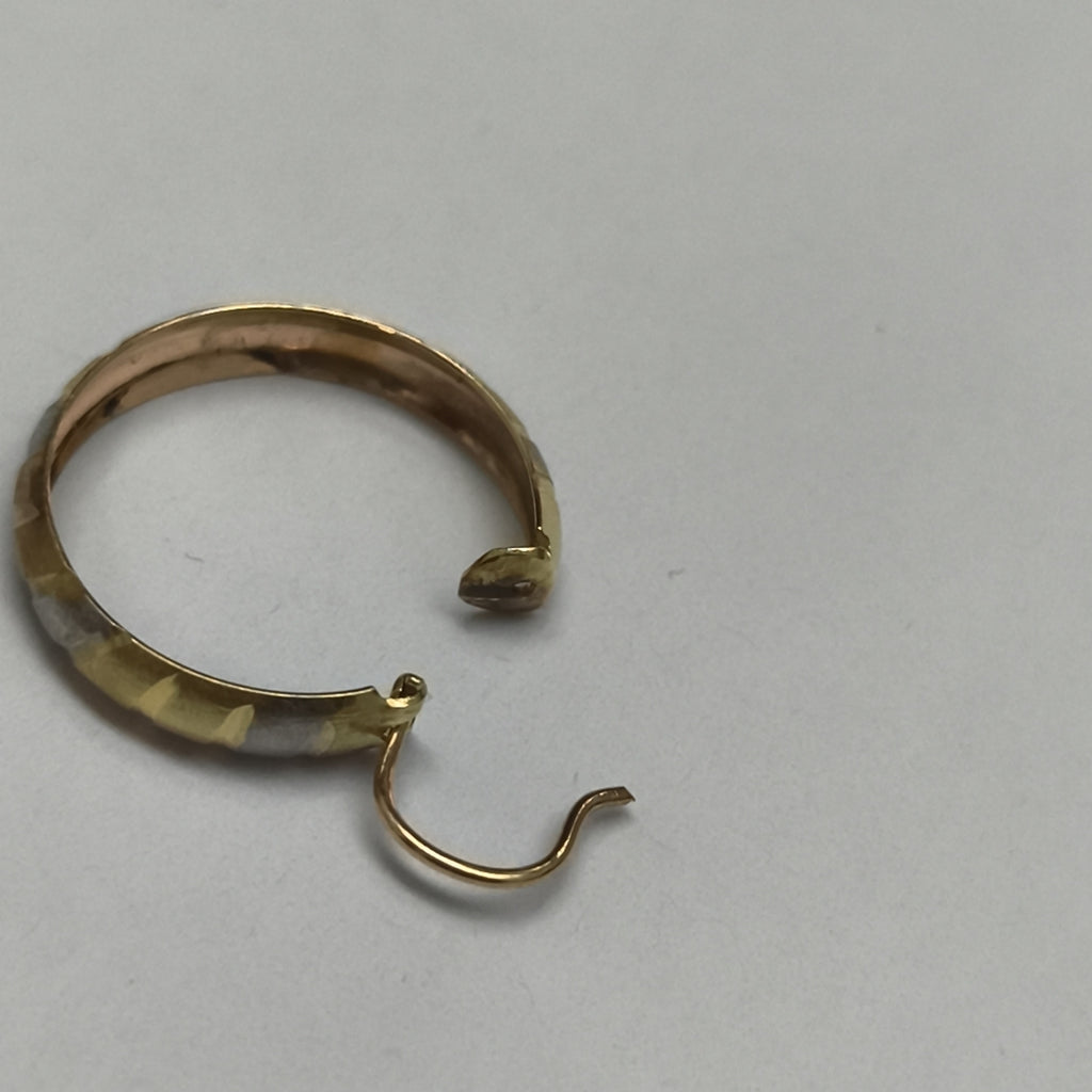 ARRACADAS PAR ORO COMBINADO 10 K 2,20 GRMS (SEMINUEVO)