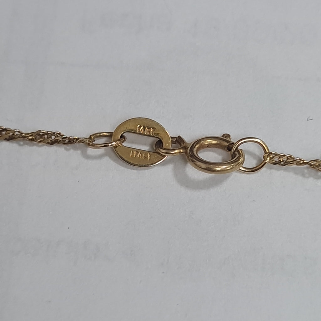 CADENA ORO 14 K 1,30 GRMS (SEMINUEVO)