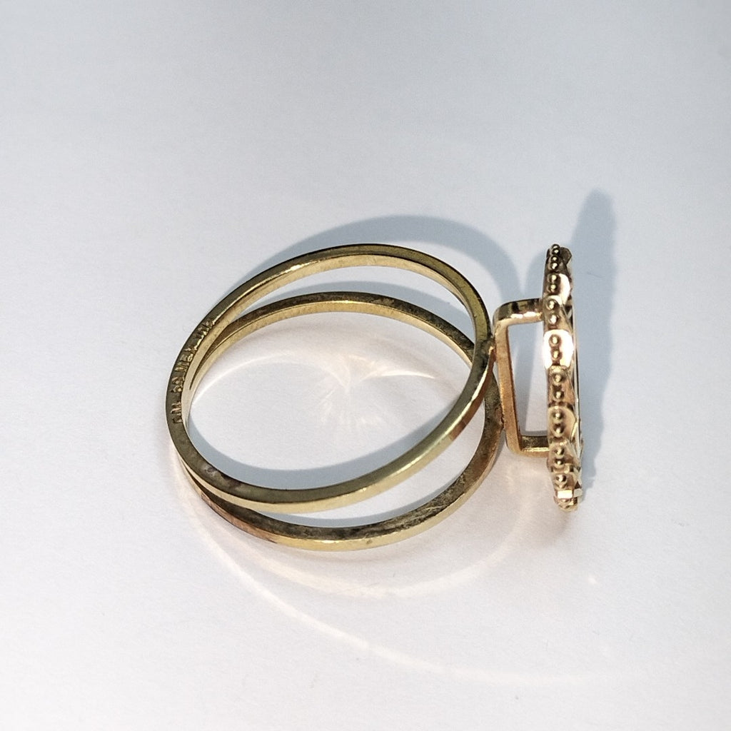 K1 3.8 GRMS 10 K IDENTIFICACIÓN ANILLO MATERIALES ORO CANTIDAD DE PIE (SEMINUEVO)