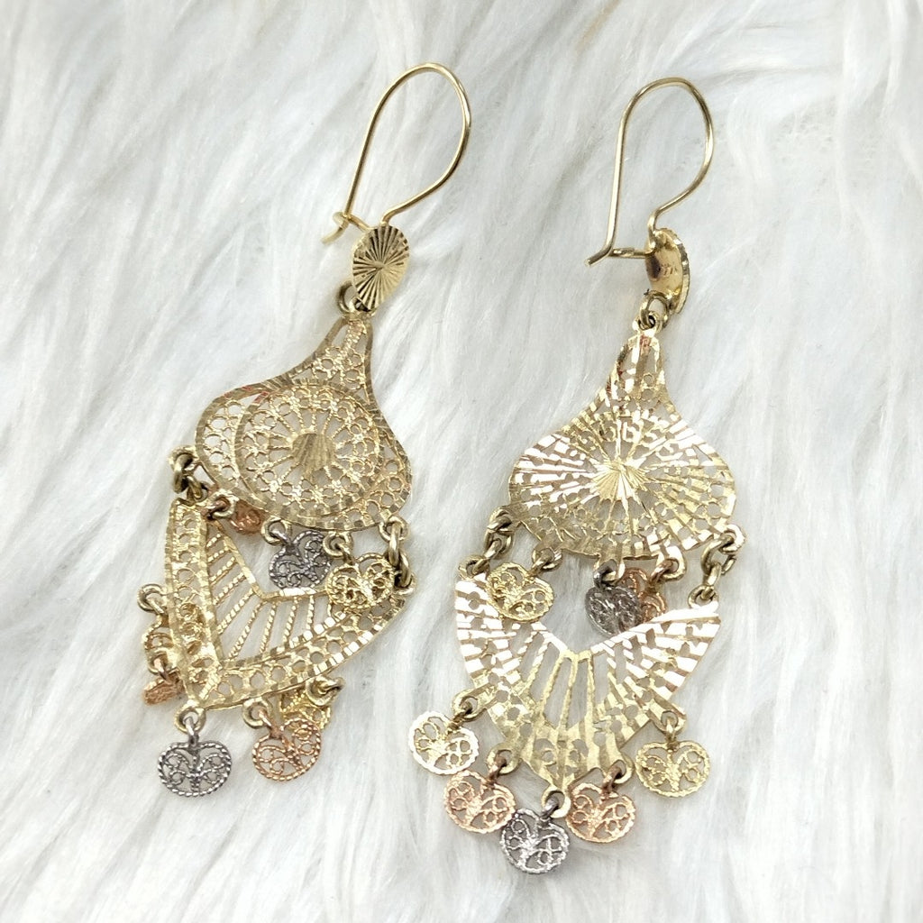 ARETES PAR ORO 14 K 8.4 GRMS (SEMINUEVO)