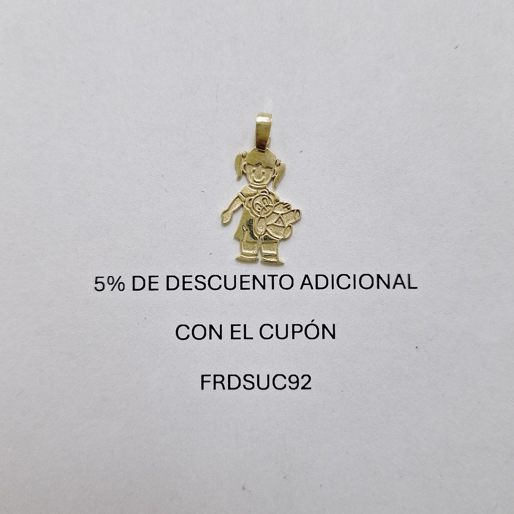 DIJE NIÑA 10K 1 GR (NUEVO)