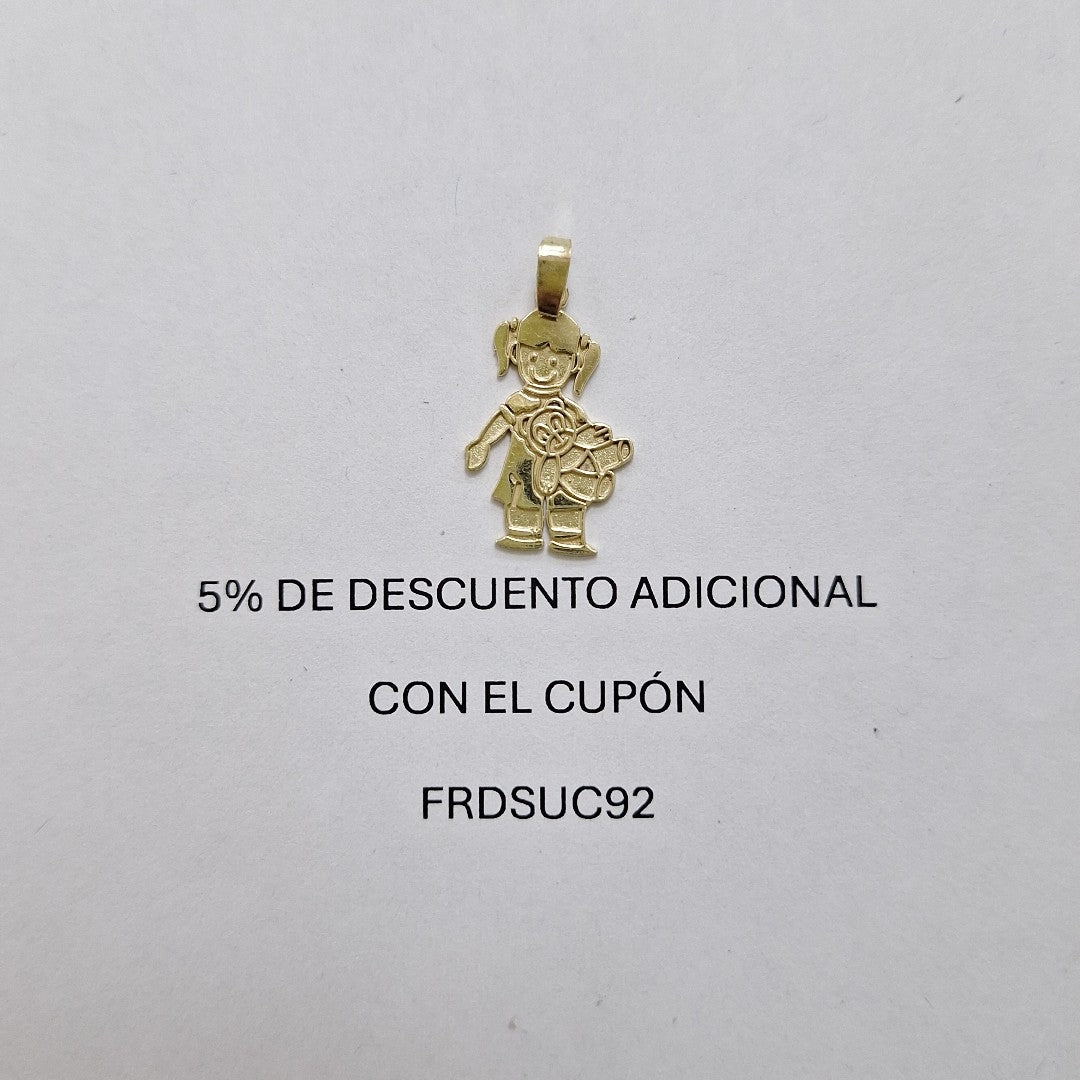 DIJE NIÑA 10K 1 GR (NUEVO)