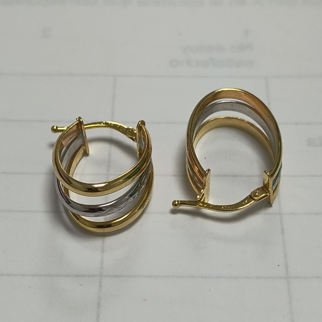 ARETES PAR ORO 14 K 2,60 GRMS (SEMINUEVO)
