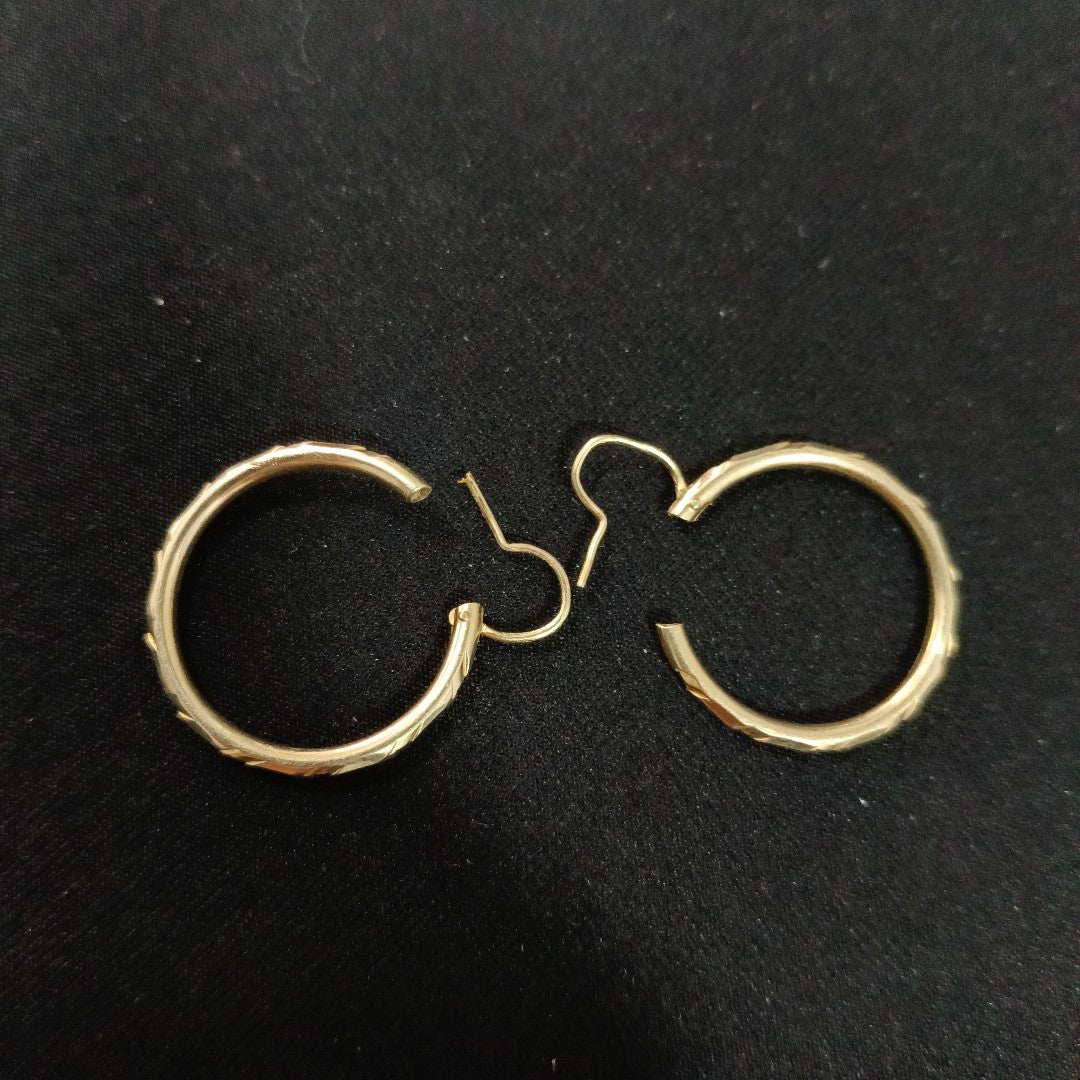 ARRACADAS PAR ORO 14 K 1.6 GRMS (SEMINUEVO)