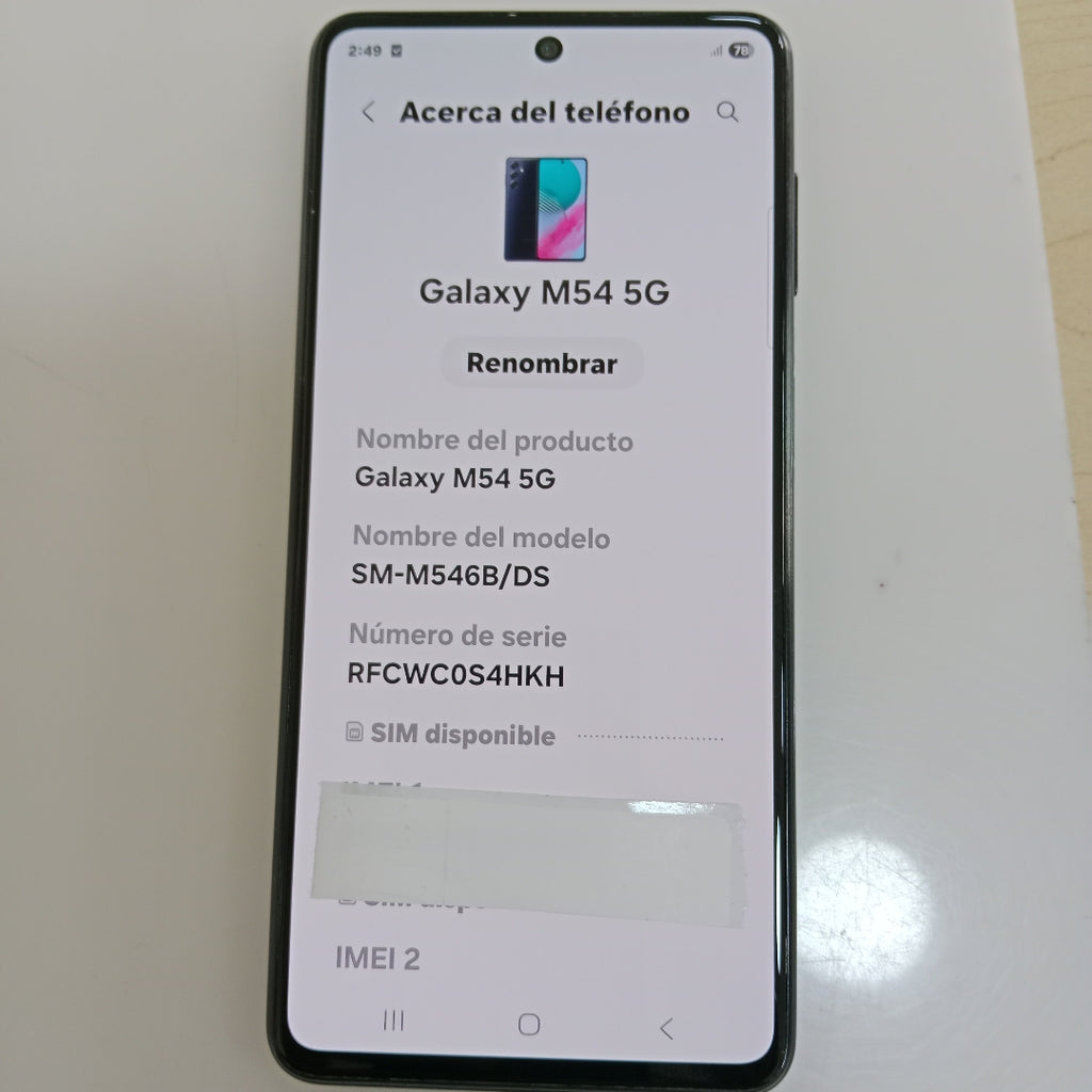 CELULAR SAMSUNG GALAXY M54 SM-M546B (2023) 128 GB 8 GB RAM (SEMINUEVO)