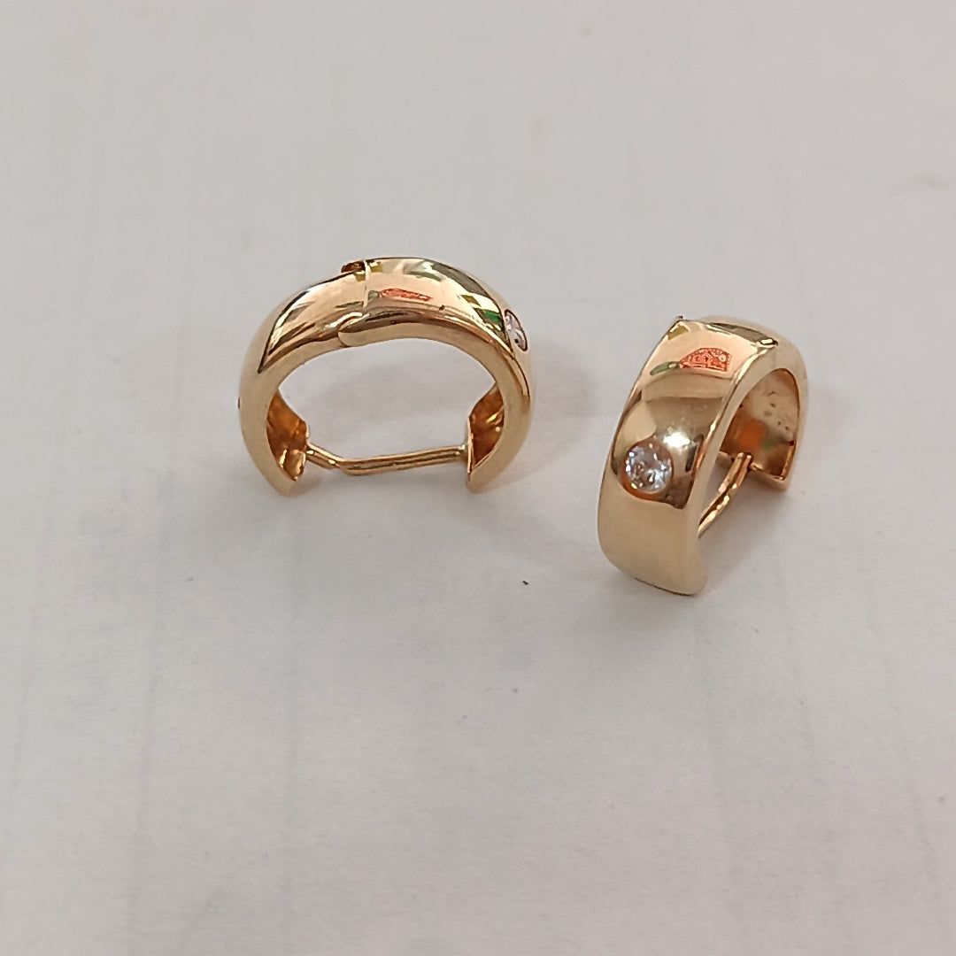 ARRACADAS PAR ORO 14 K 1.3 GRMS (SEMINUEVO)